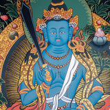 Blue healing medicine buddha chinses style