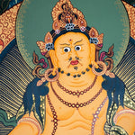 Zambala the god of wealth and fortune thangka painting