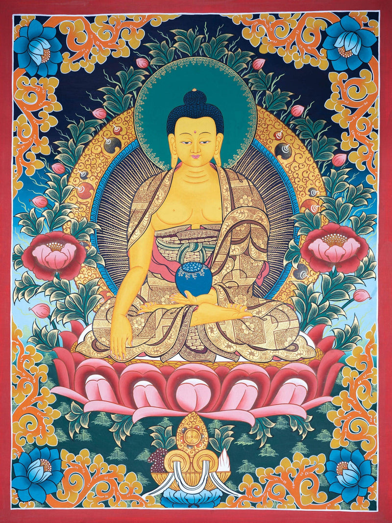 Shakyamuni Buddha for peace Thangka Painting 