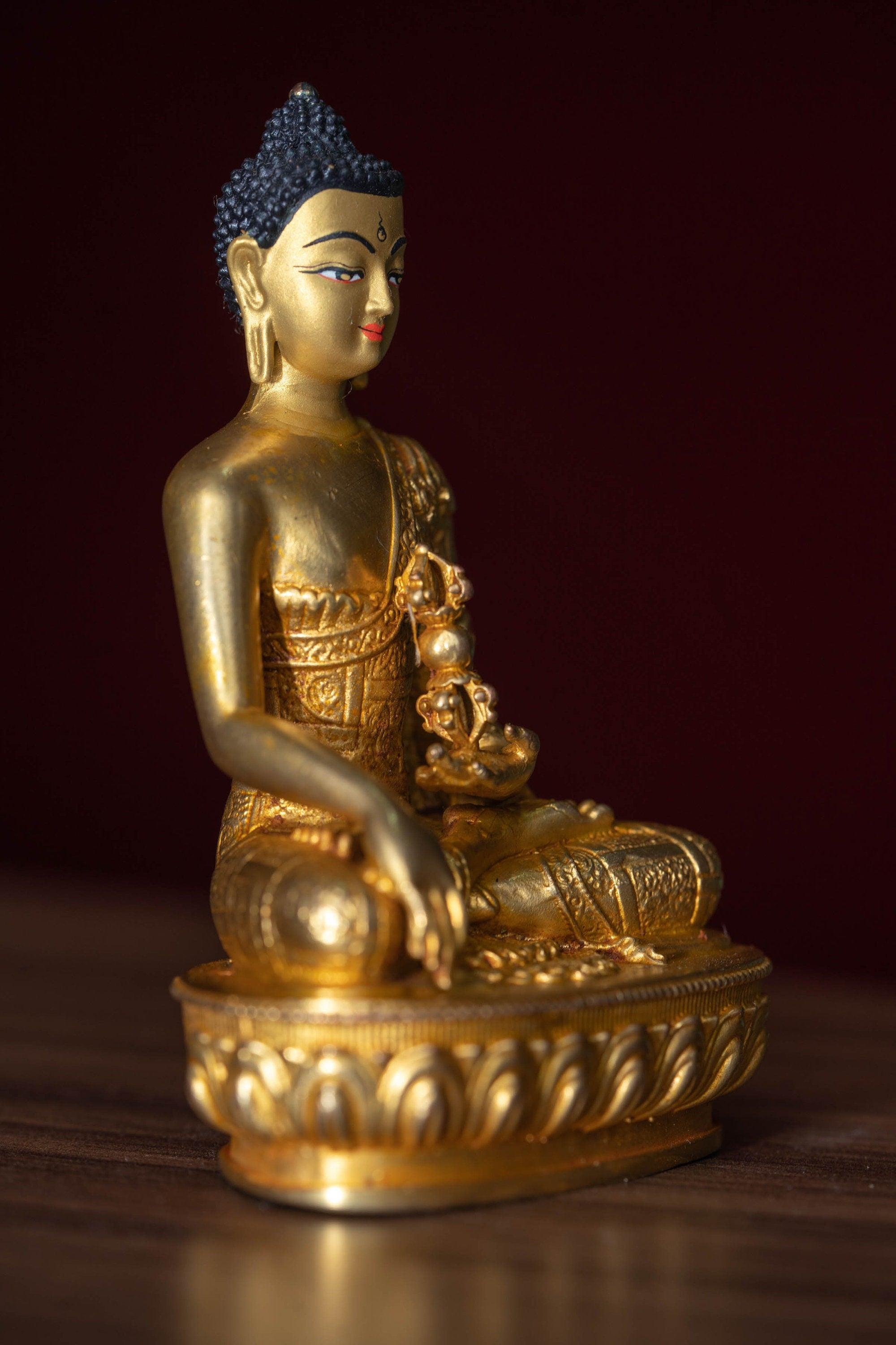 Ashokbhya Buddha- 5 Dhyani Buddha gold statue collection
