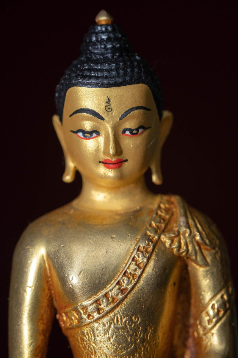 Amitabha Buddha Fully Gold Plated Tiny statue metal crafts