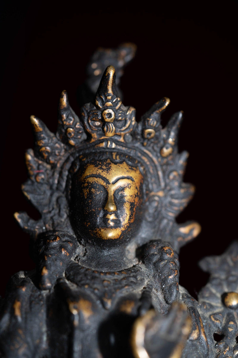 Green tara oxidized metal craft handmade 