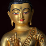 Amoghasiddhi Small size Buddha statue is gold plated for gifts, home and altar space
