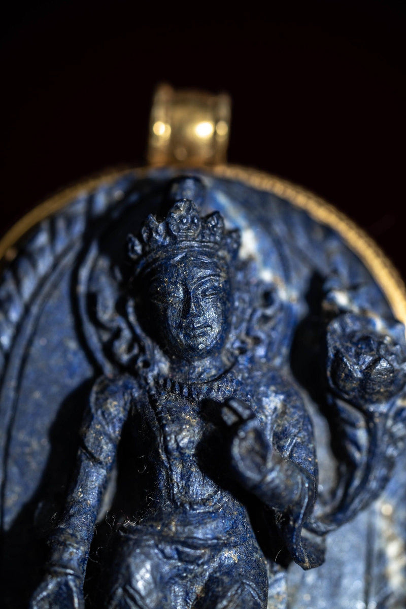 Antique Lapis Lokeshwor Statue - Himalayas Shop
