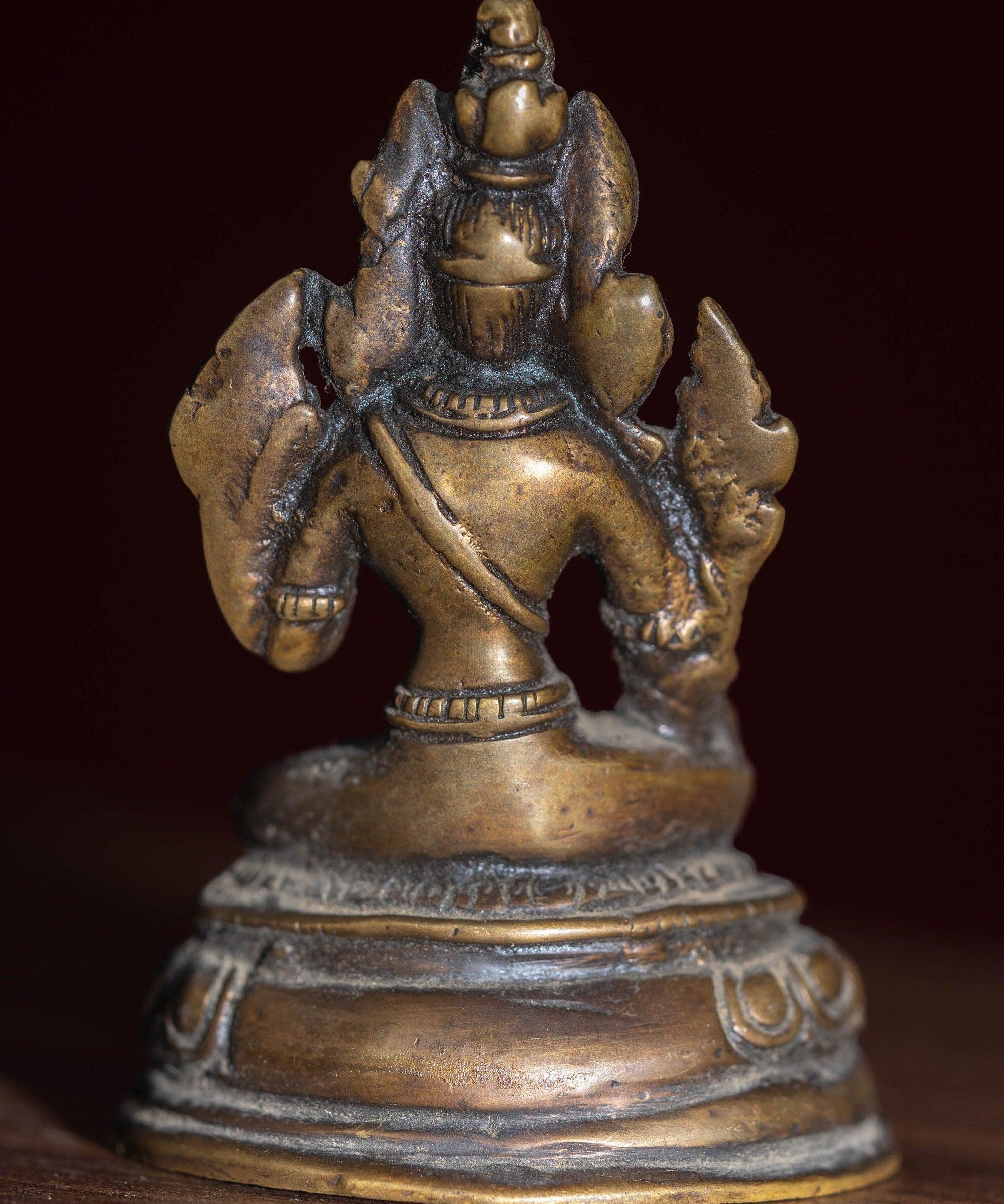 White tara mini size handmade copper statue for altar , decoration , home and gifts
