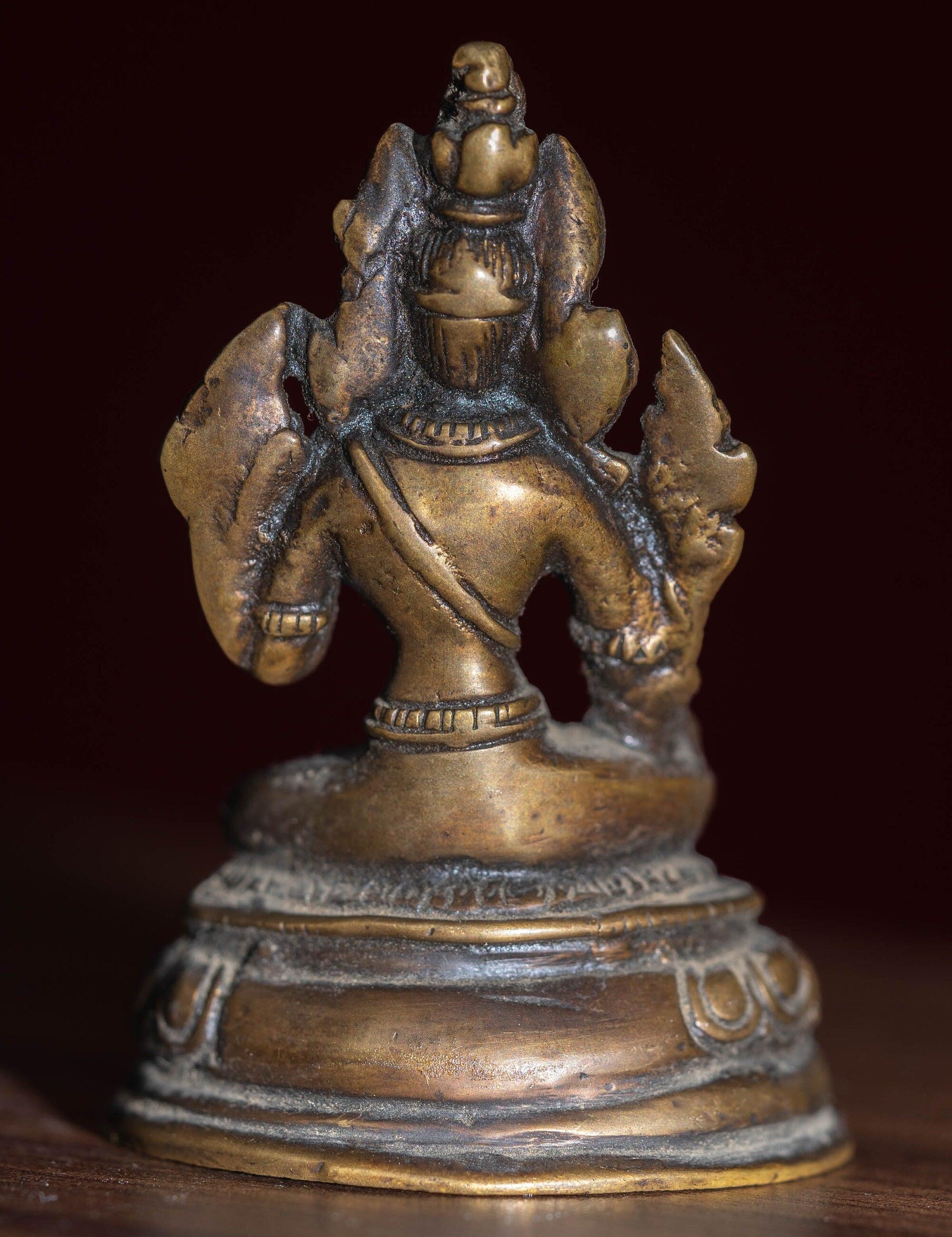 White tara mini size handmade copper statue for altar , decoration , home and gifts