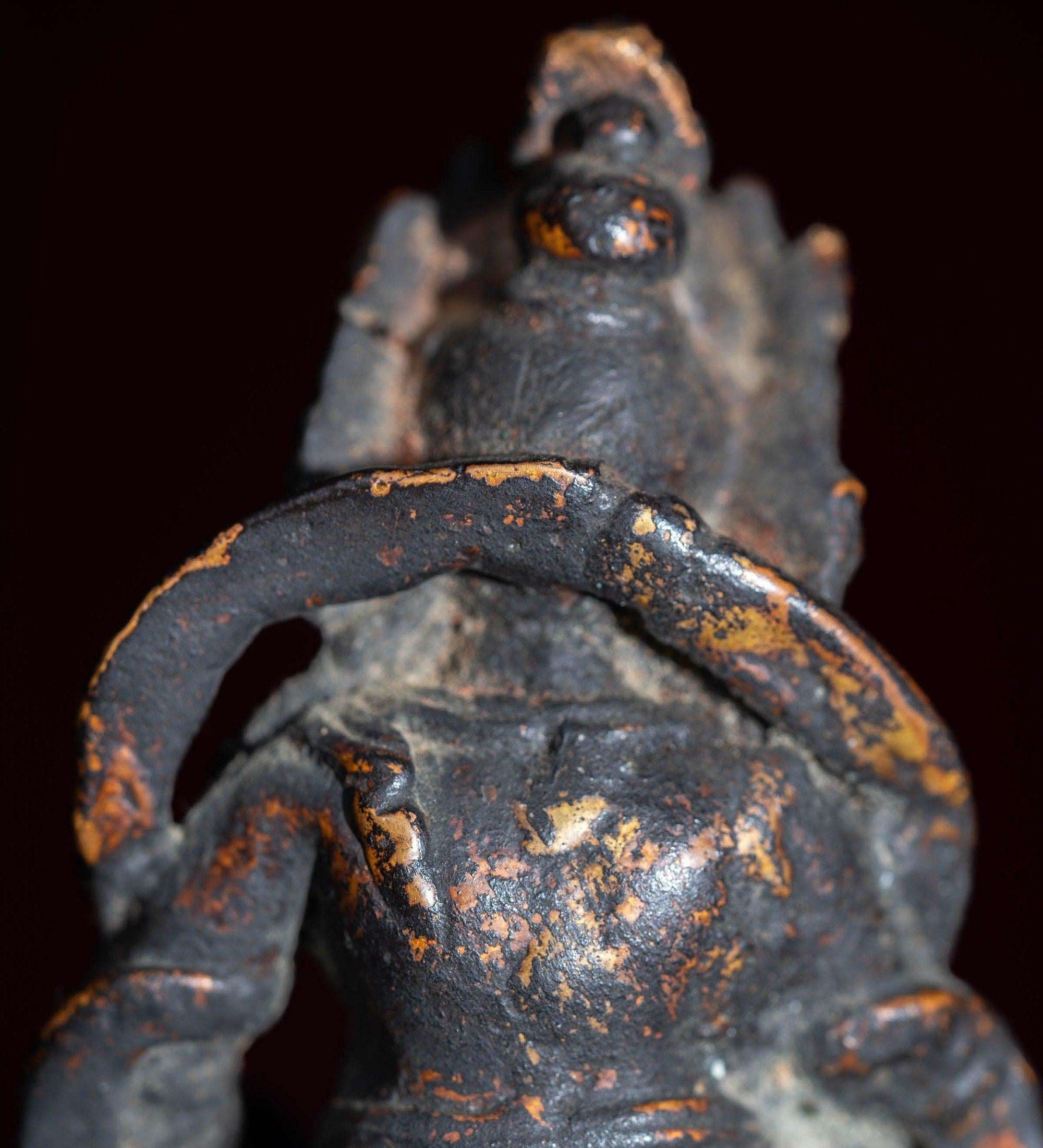Authentic antique statue of Zambala- The god of Wealth and fortune