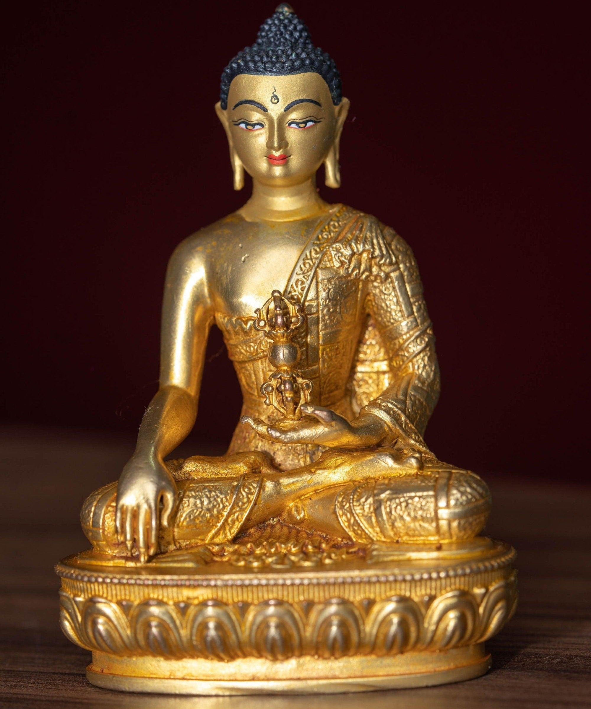 Ashokbhya Buddha- 5 Dhyani Buddha gold statue collection