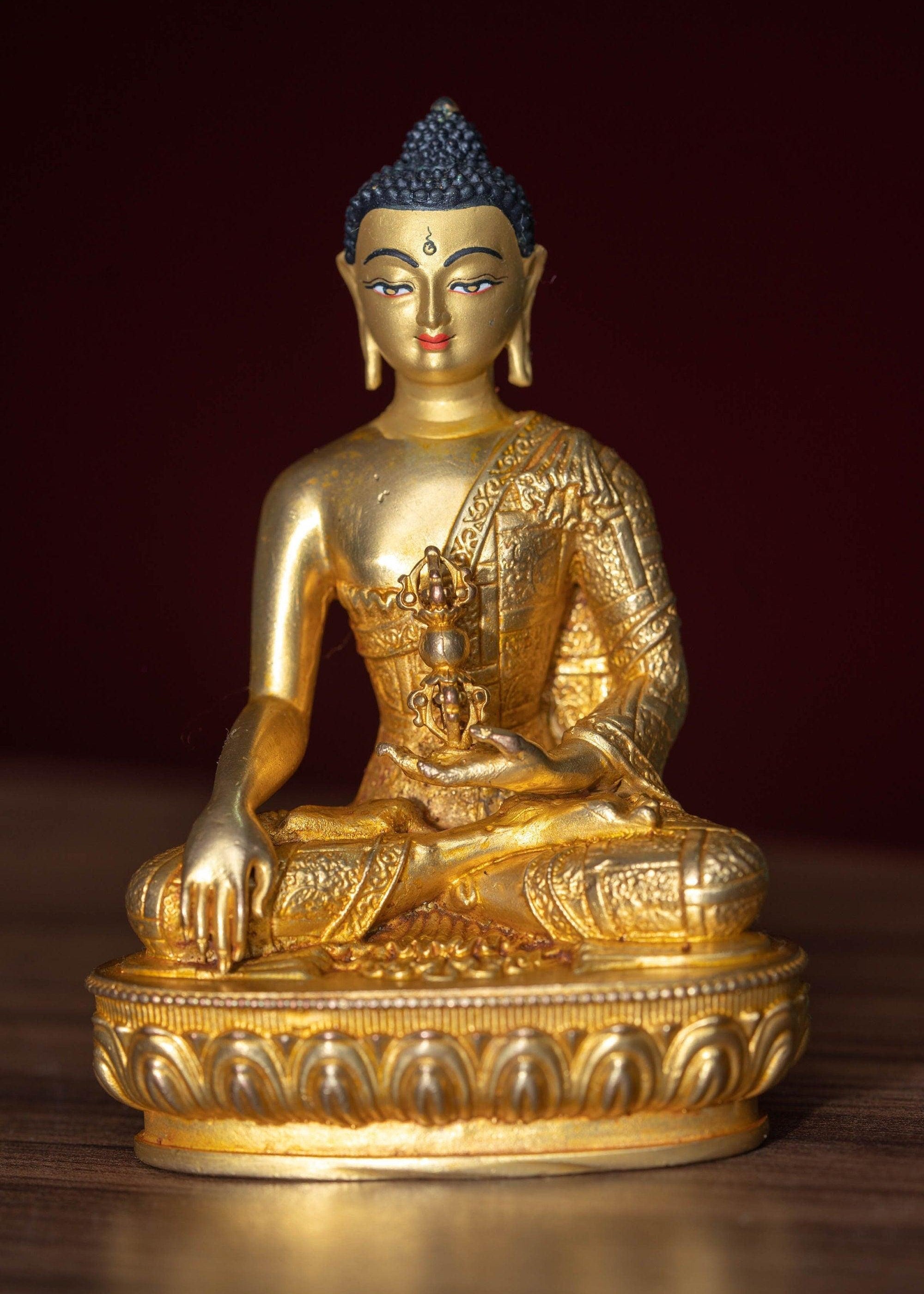 Ashokbhya Buddha- 5 Dhyani Buddha gold statue collection