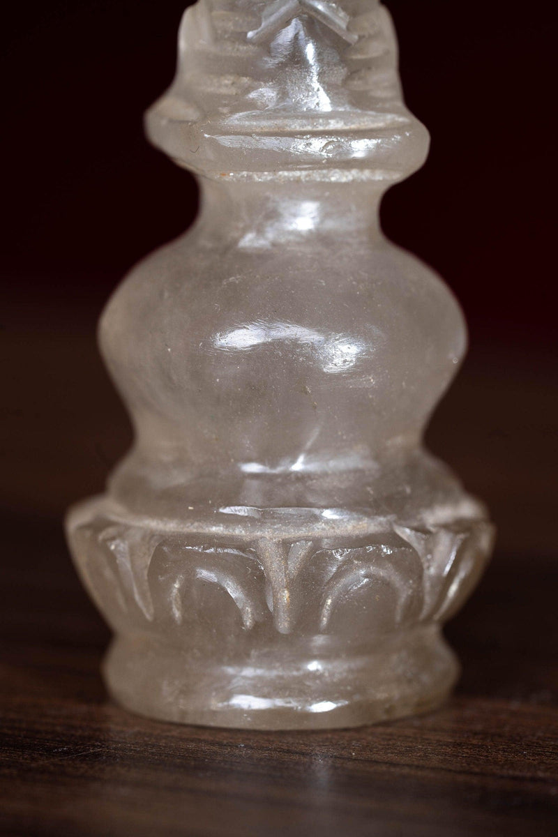 Crystal Stupa small size hand carving