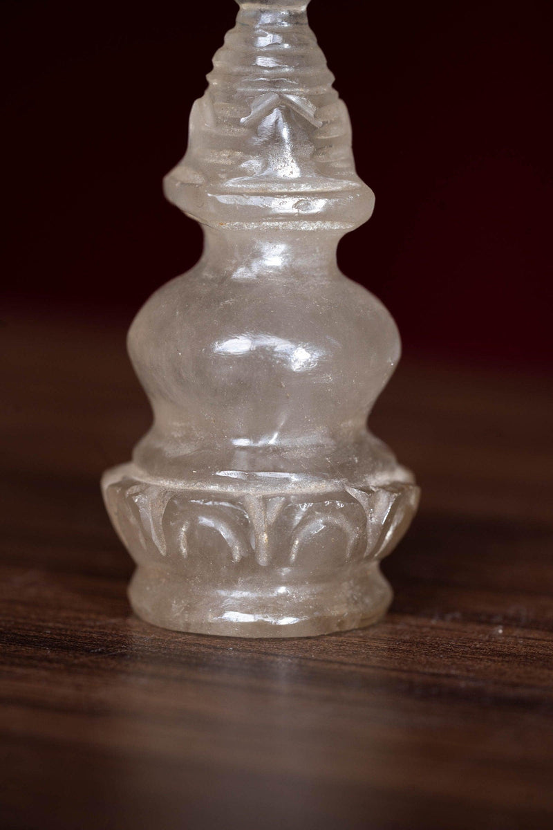 Crystal Stupa small size hand carving