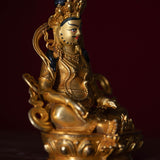 Small size gold plated zambala statue - god of wealth and fortune