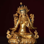 Green tara metal statue small size for home, decor, altar space