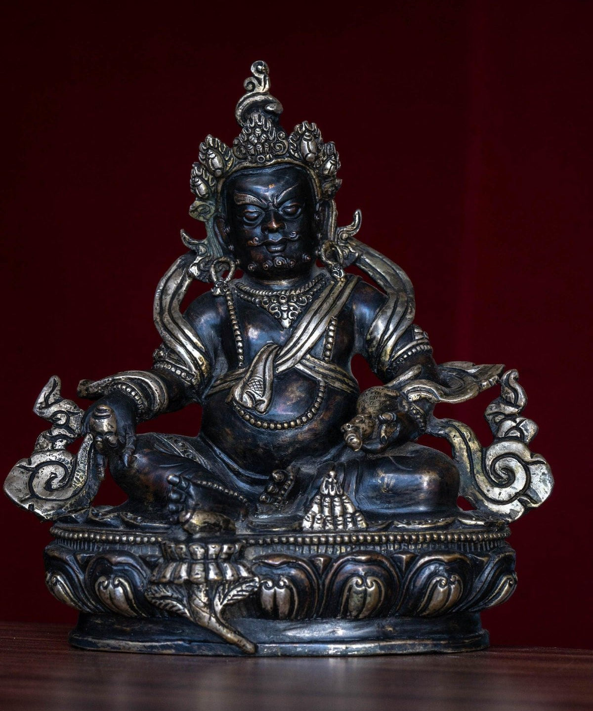 Handcrafted Zambala Statue.