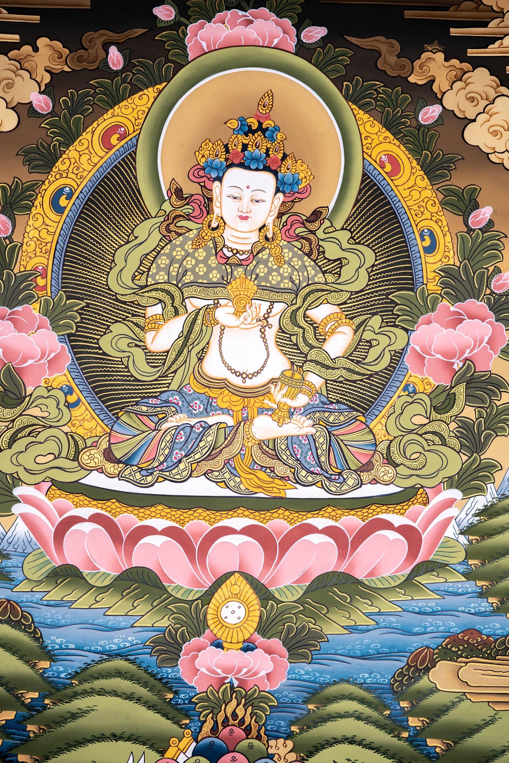Great Purifier Vajrasattva  - Genuine Thangka Painting - Himalayas Shop