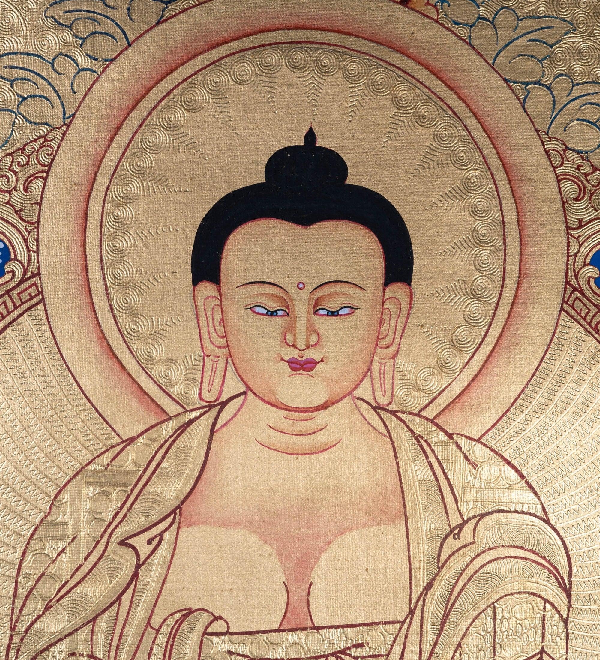 Lyap Long Life Amitabha Buddha Thangka - Himalayas Shop