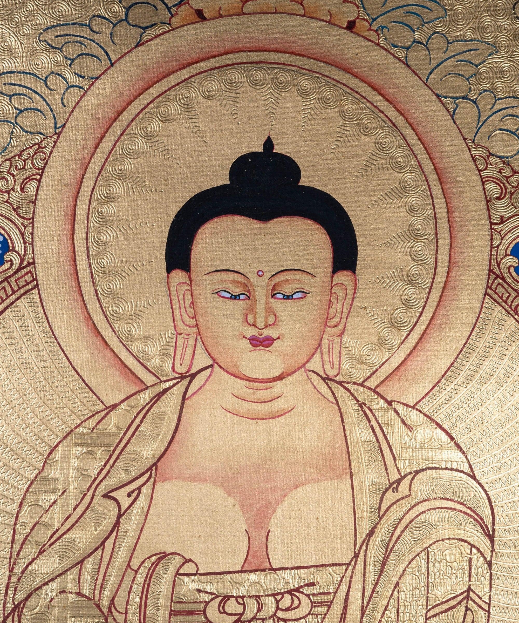 Lyap Long Life Amitabha Buddha Thangka - Himalayas Shop