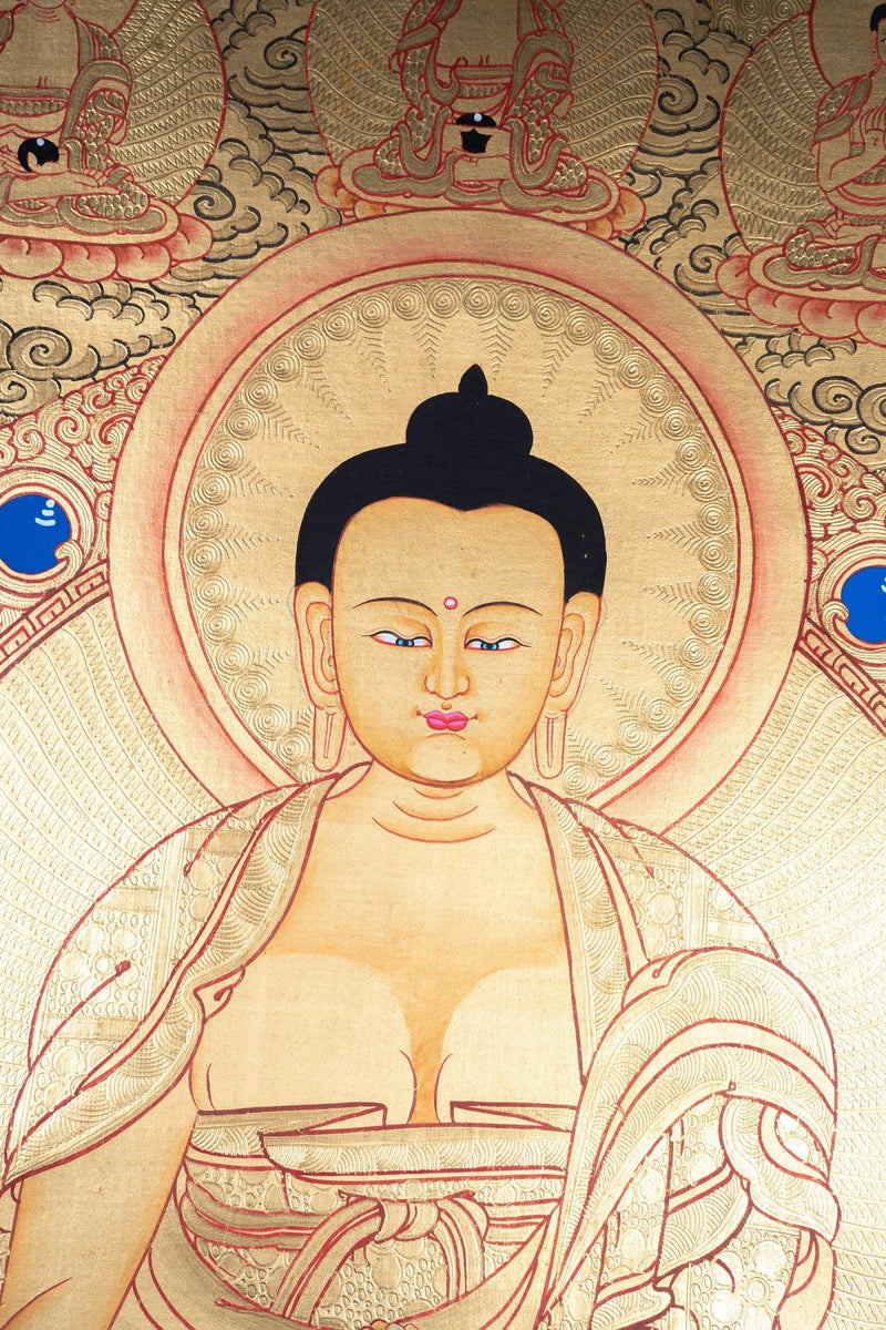 Lyap Thangka Art of  Shakyamuni Buddha - Himalayas Shop