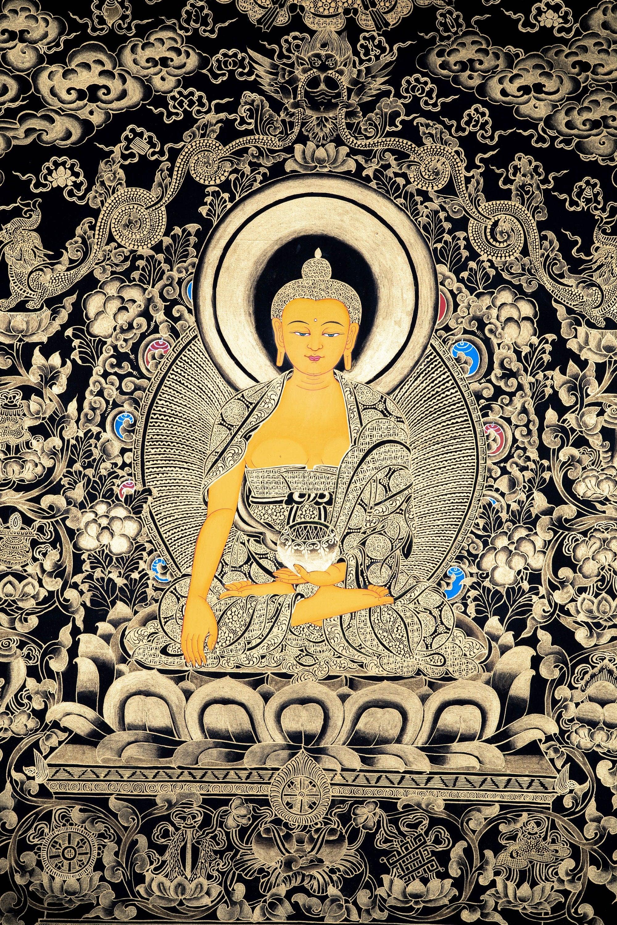 Shakyamuni Buddha Thangka Painting - Himalayas Shop