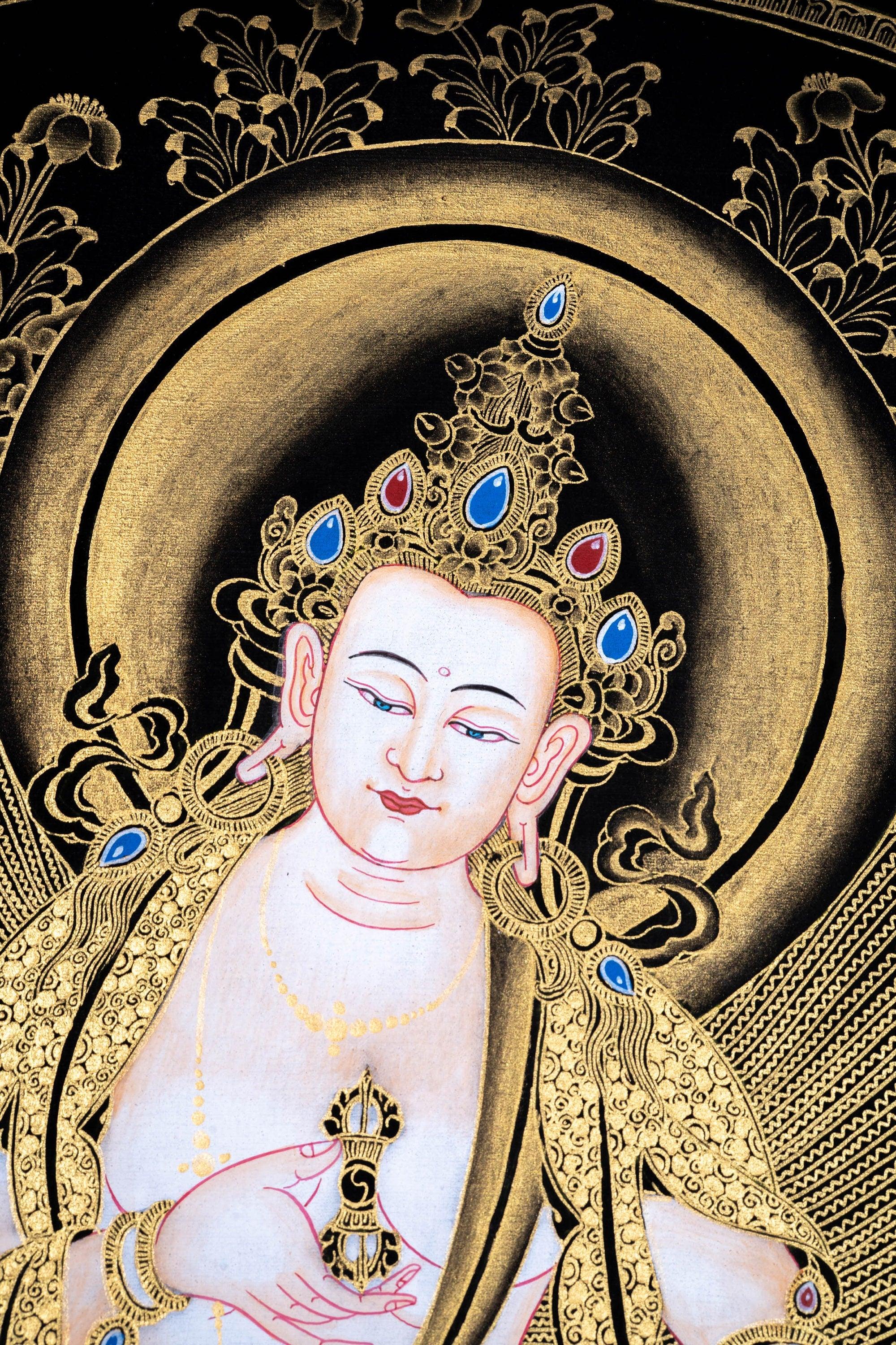 Vajrasattva Thangka Painting - Himalayas Shop