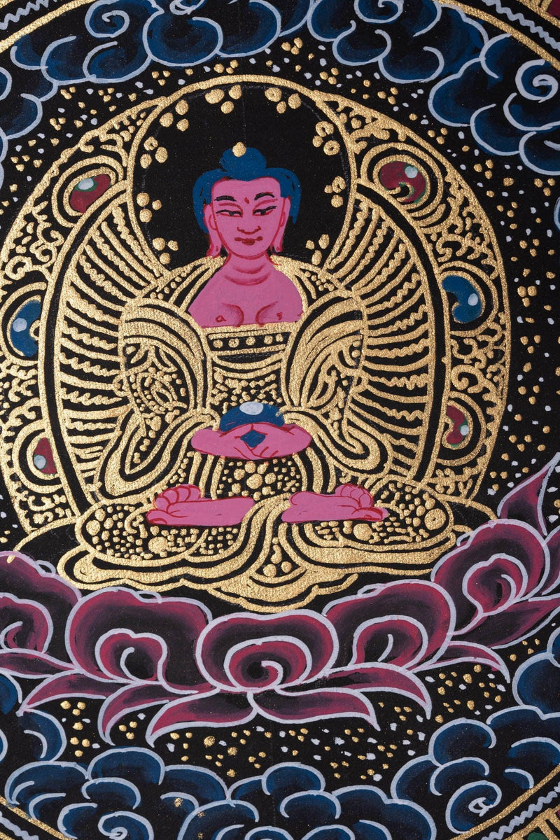 Amitabha Buddha Mandala Tibetan Thangka Art - Himalayas Shop