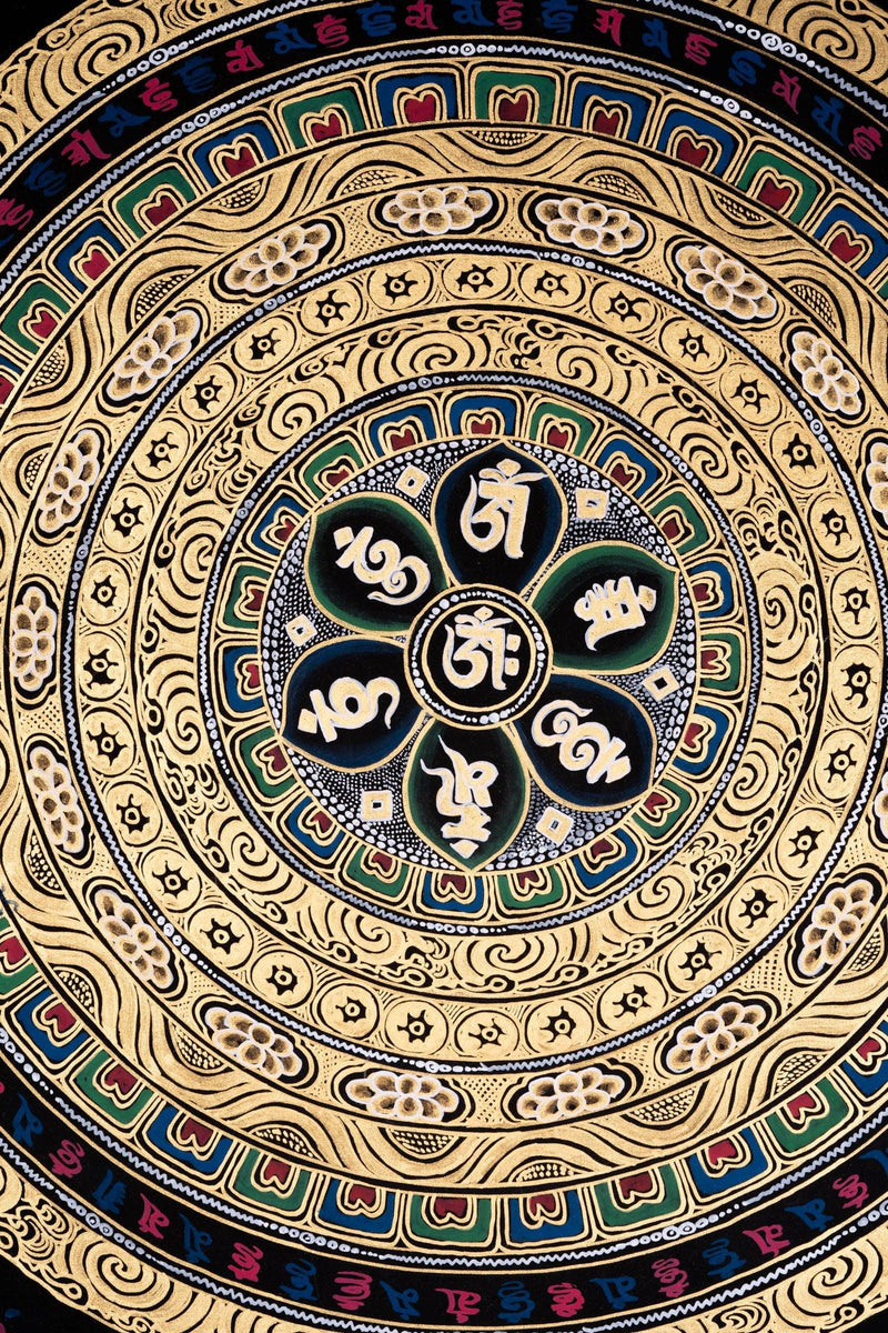 Om Mandala Thangka painting - Himalayas Shop