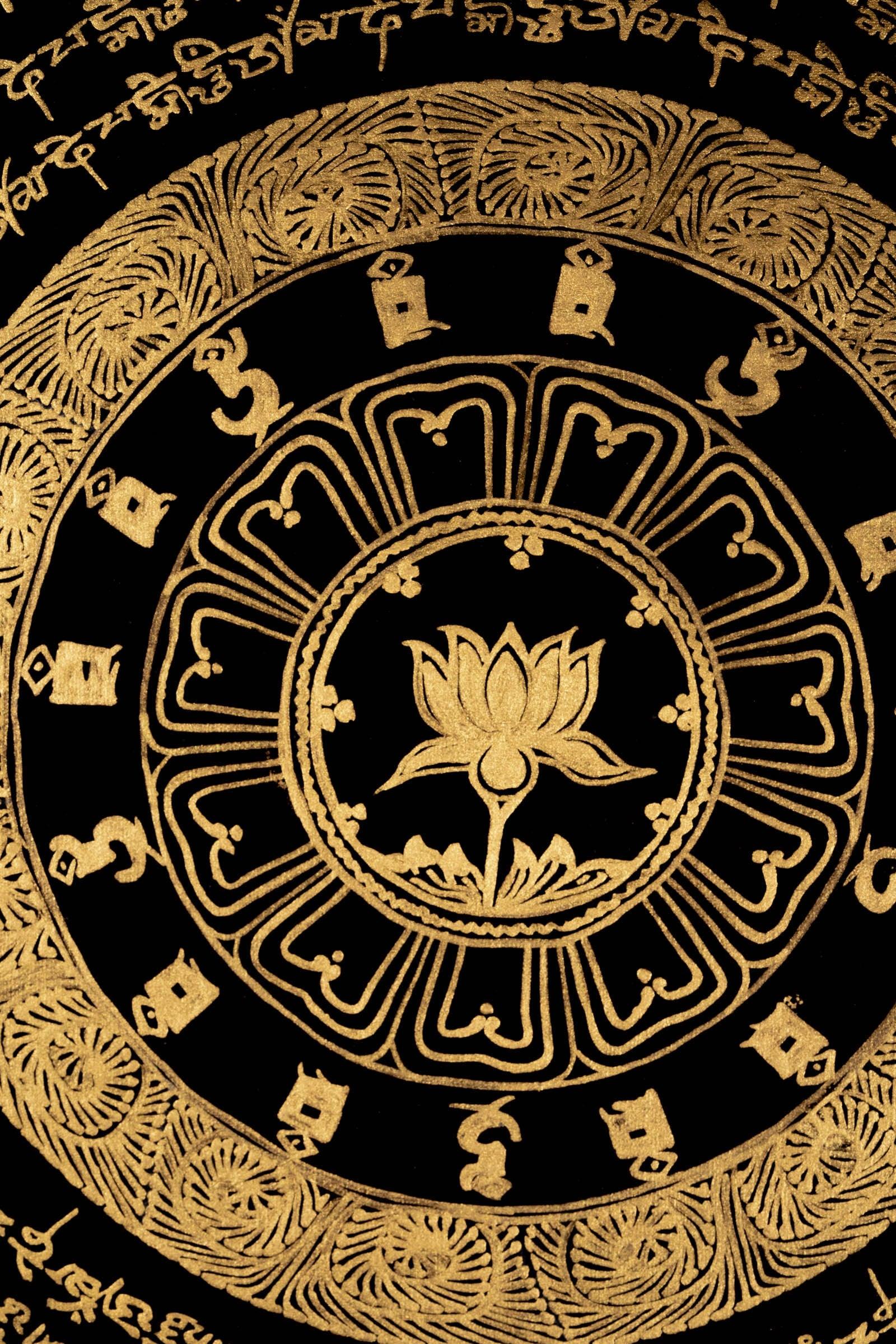 Mantra Mandala Thangka - Himalayas Shop