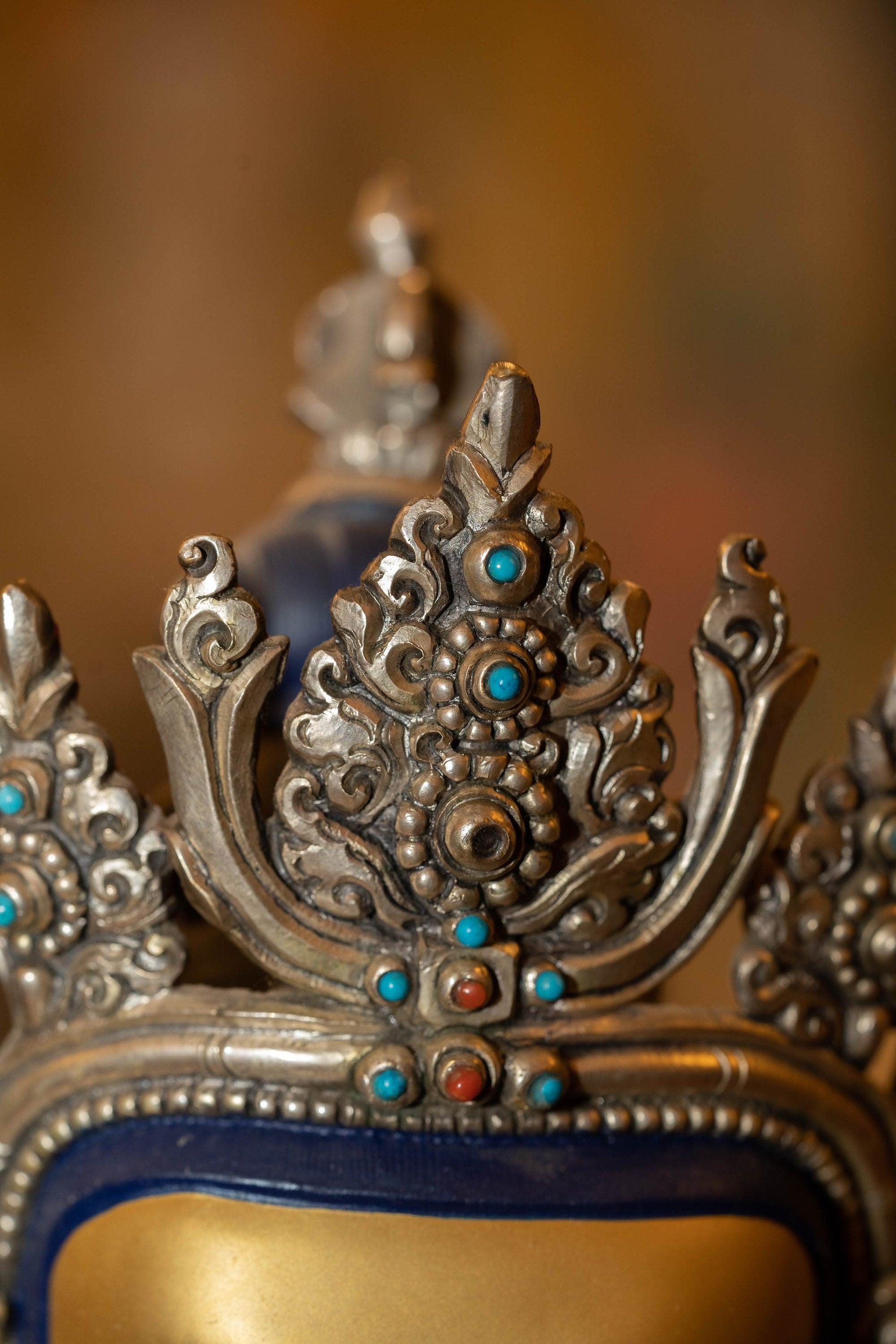 Gold Plated Bajrasattva Statue - Himalayas Shop