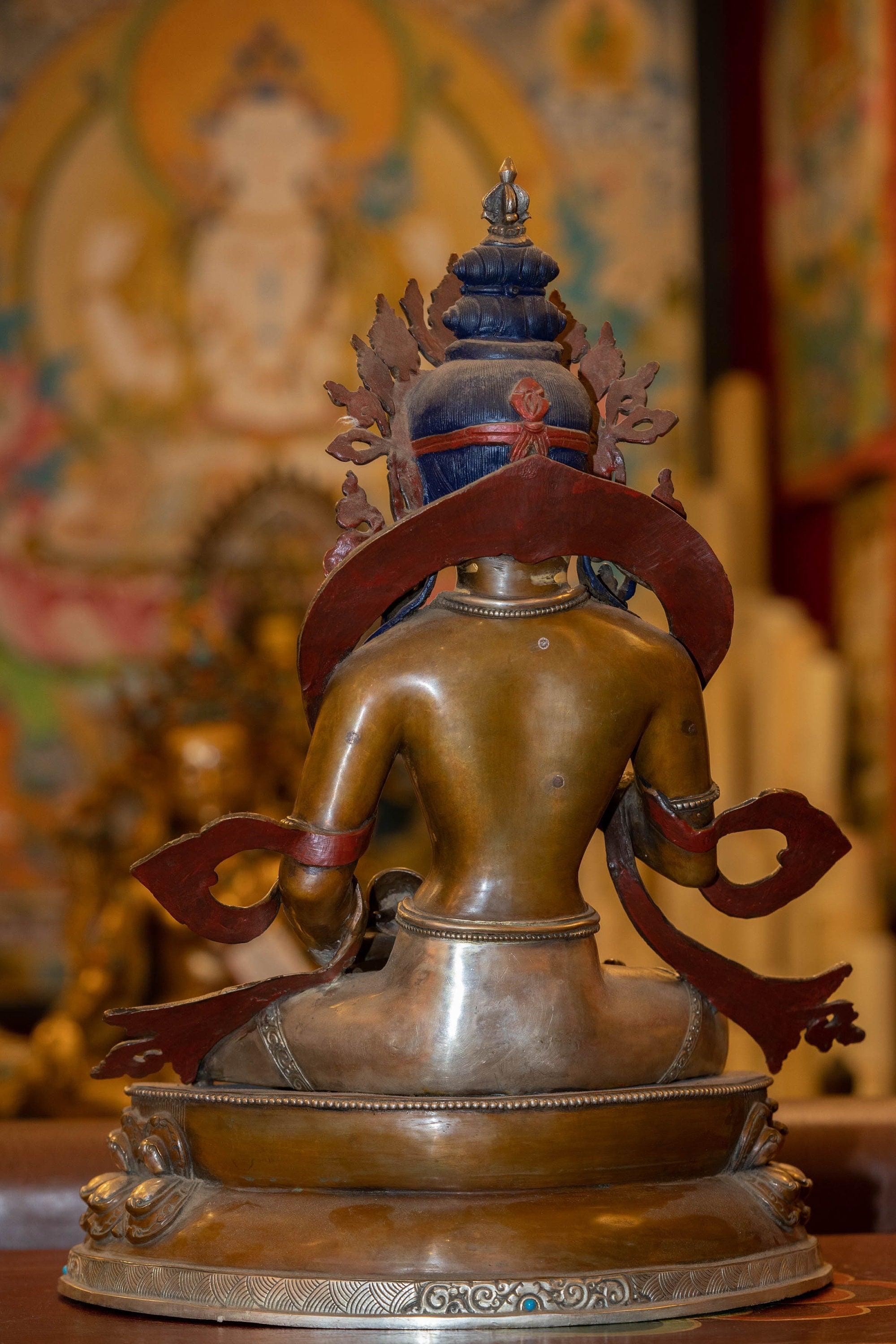 Gold Plated Bajrasattva Statue - Himalayas Shop