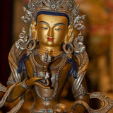 Gold Plated Bajrasattva Statue - Himalayas Shop