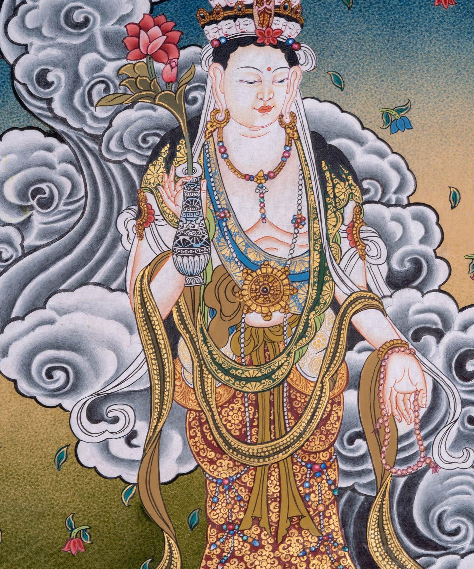 Chinese Tara Thangka Painting - Himalayas Shop