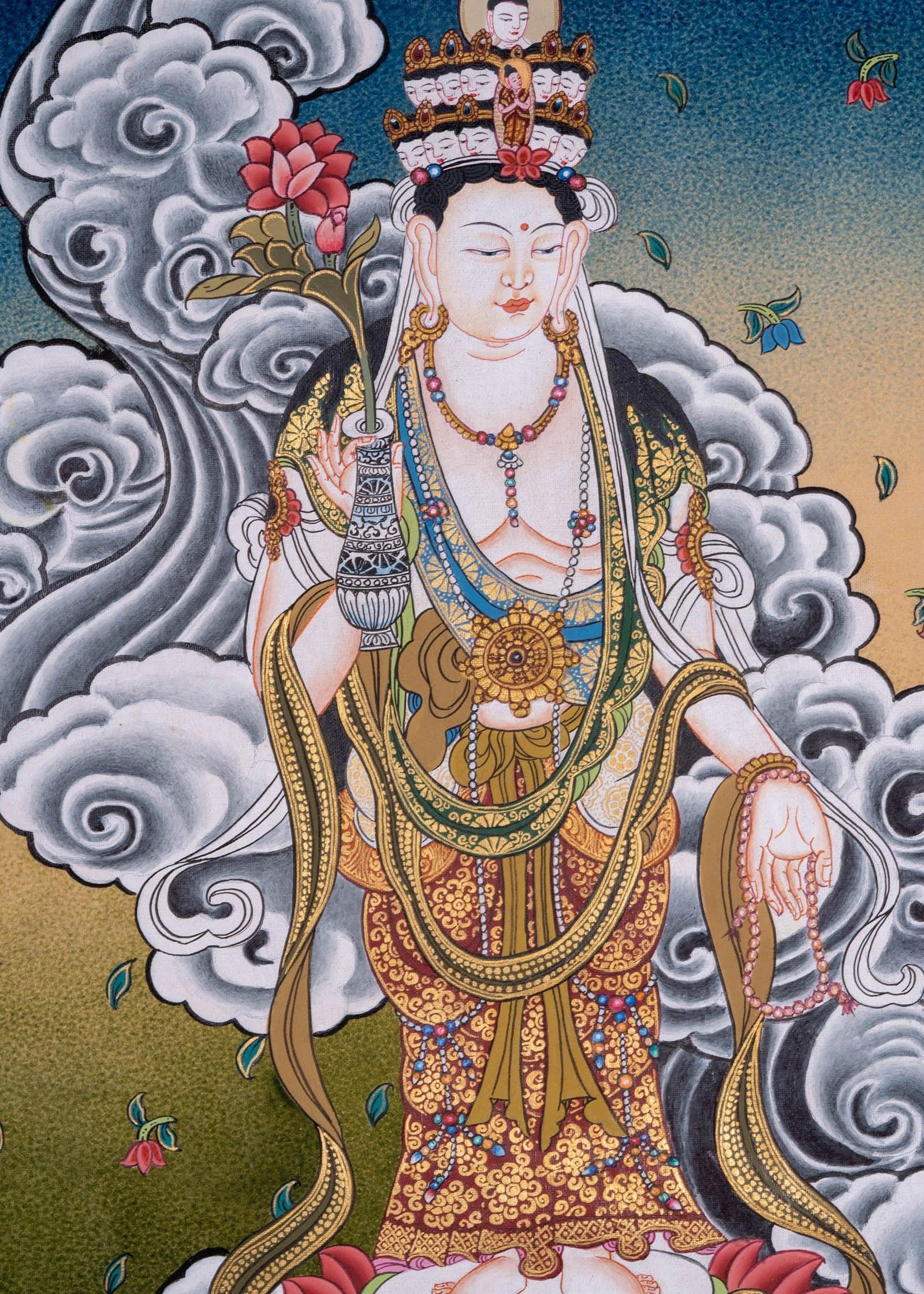 Chinese Tara Thangka Painting - Himalayas Shop