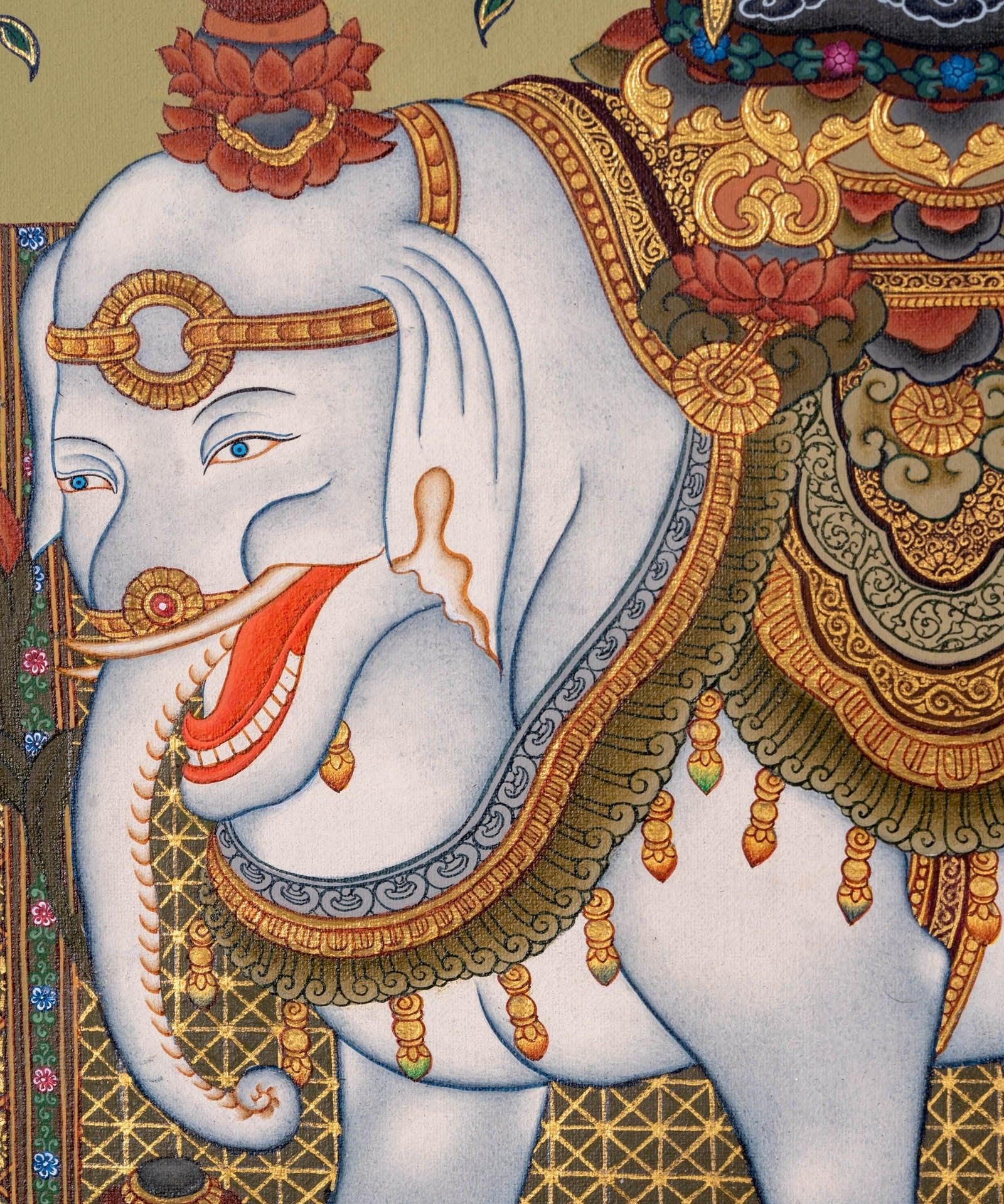 Fugen Bosatu Japanese Thangka Arts
