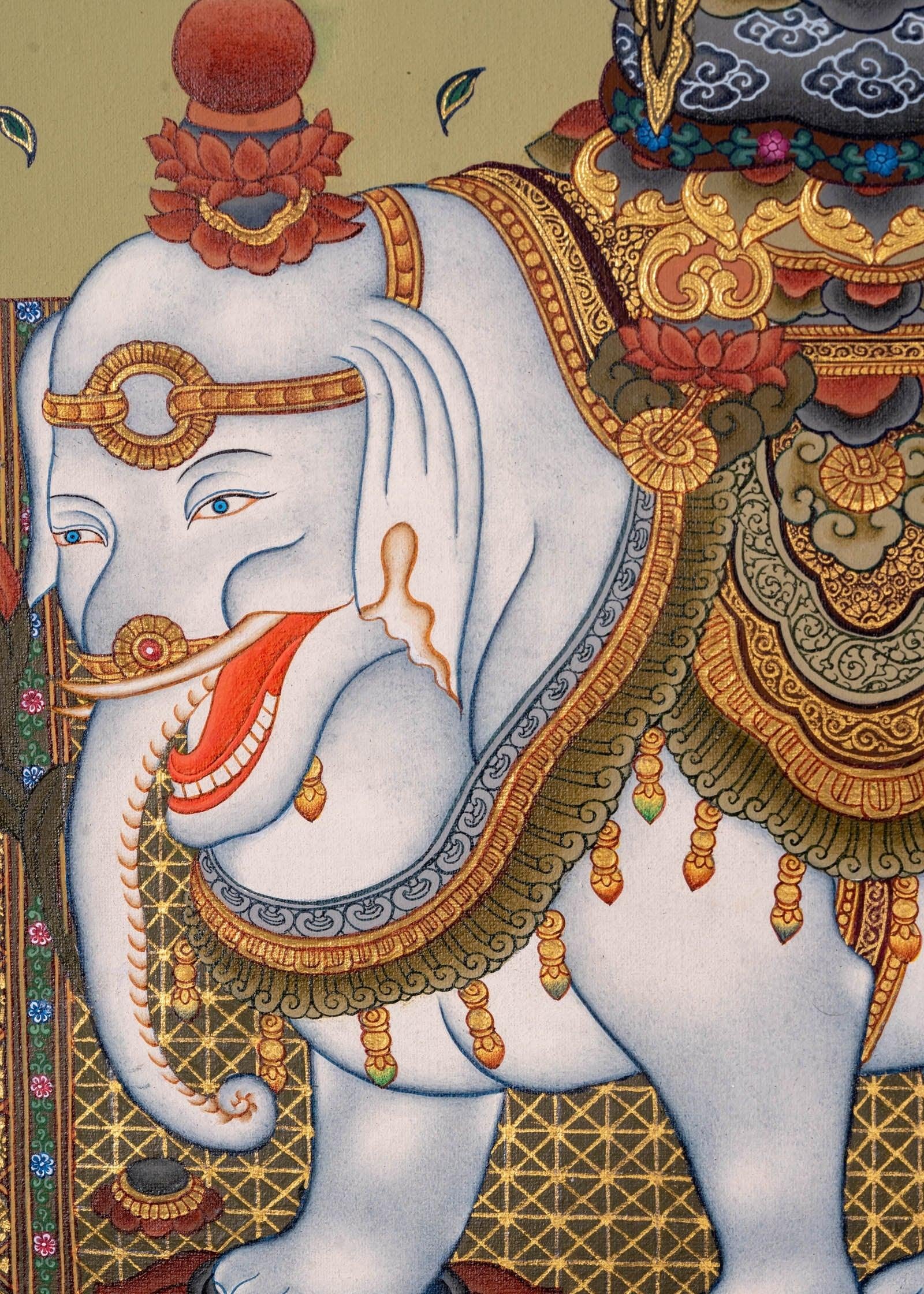 Fugen Bosatu Japanese Thangka Arts