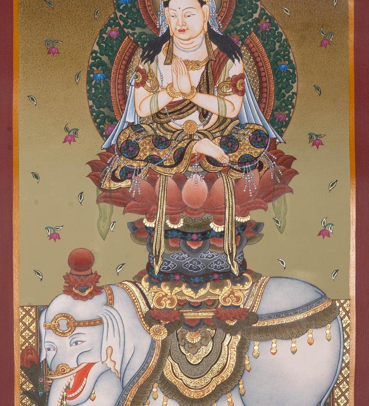 Fugen Bosatu Japanese Thangka Arts