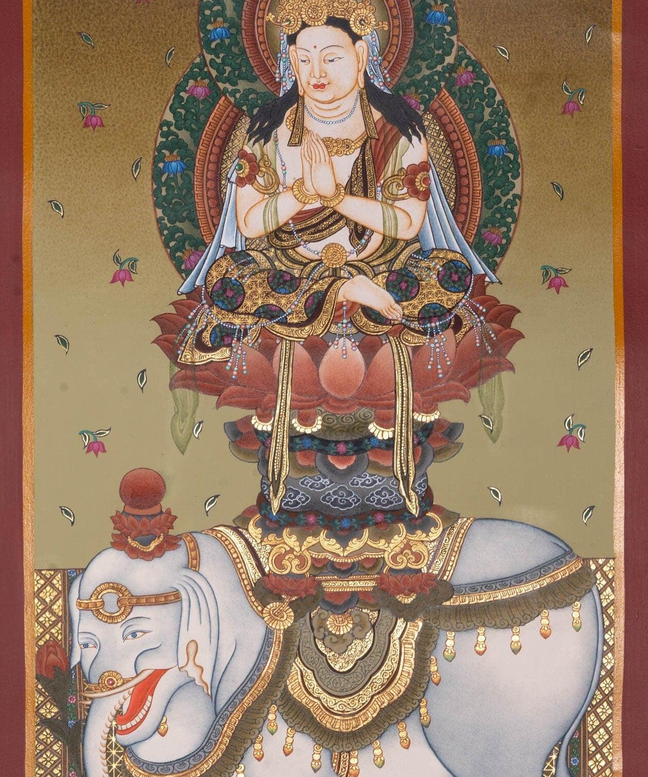 Fugen Bosatu Japanese Thangka Arts