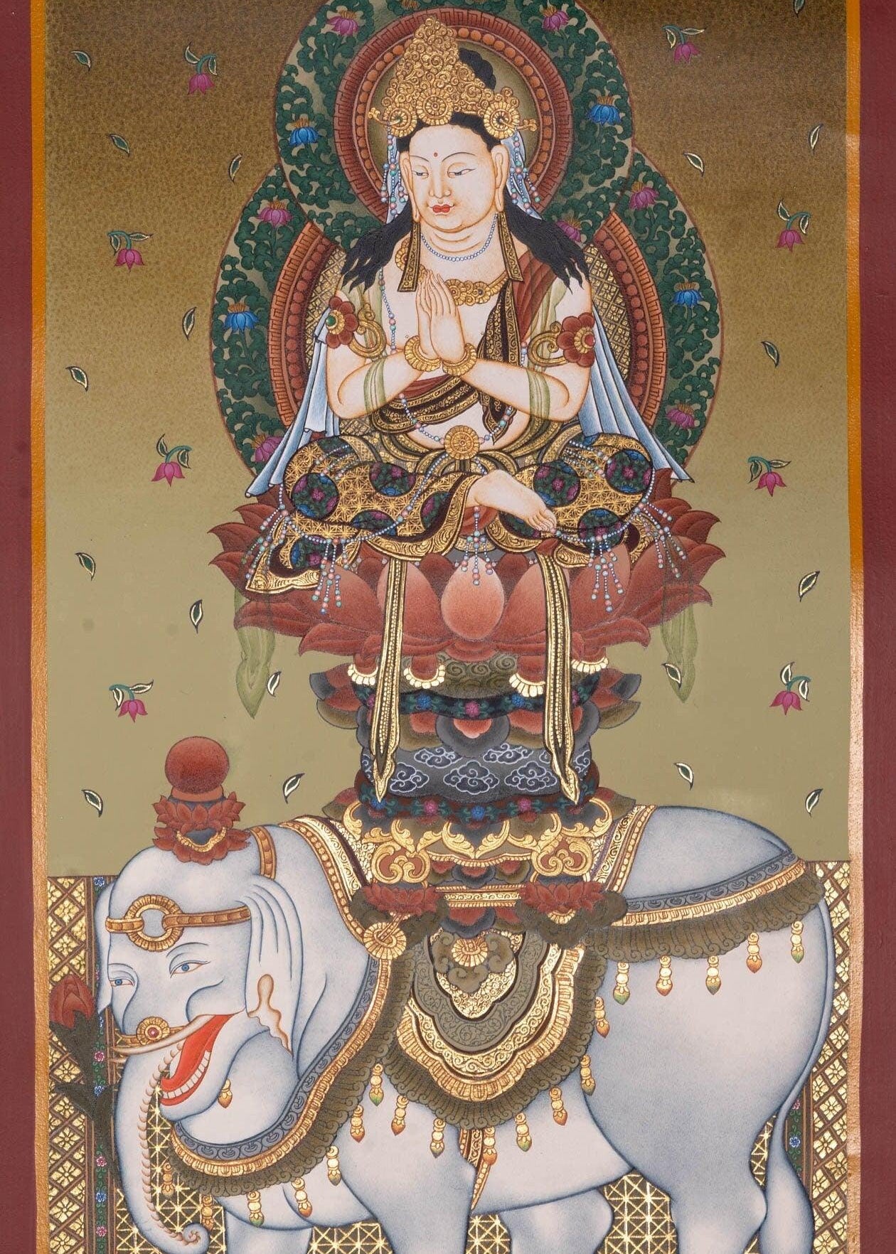 Fugen Bosatu Japanese Thangka Arts