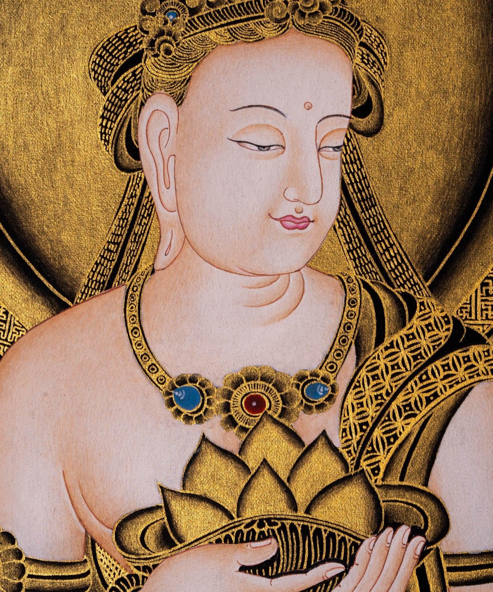 Japanese Buddha Hand painted thangka - Himalayas Shop