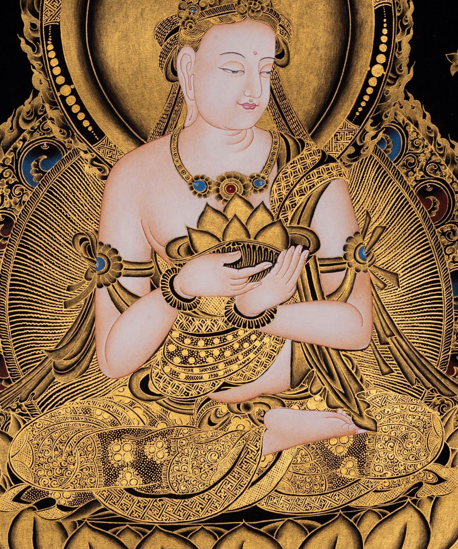 Japanese Buddha Hand painted thangka - Himalayas Shop