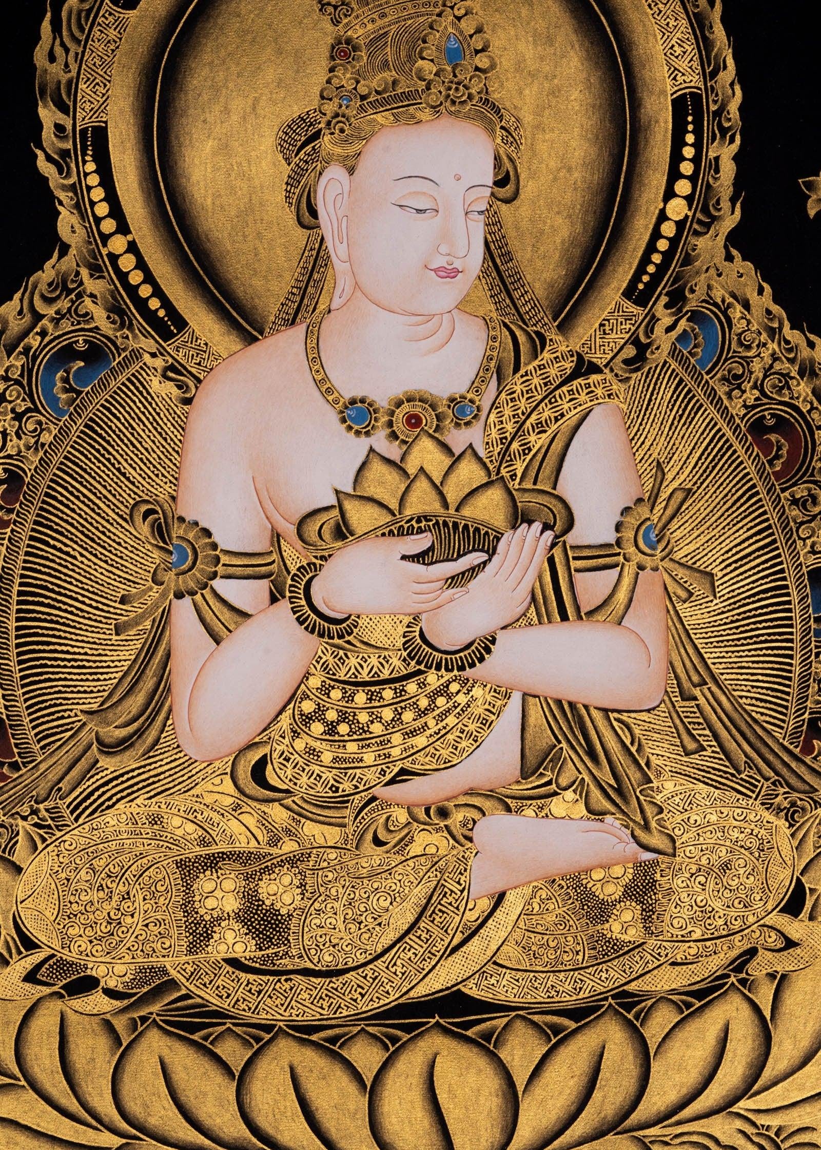 Japanese Buddha Hand painted thangka - Himalayas Shop
