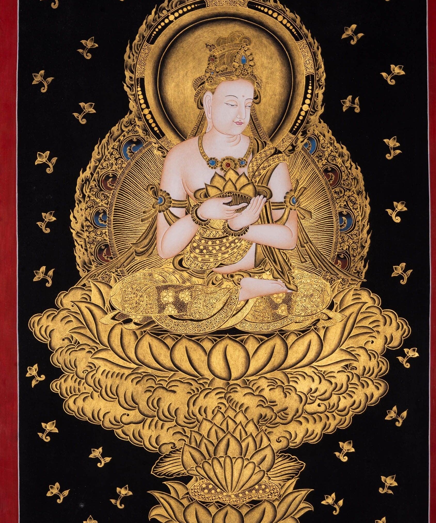 Japanese Buddha Hand painted thangka - Himalayas Shop