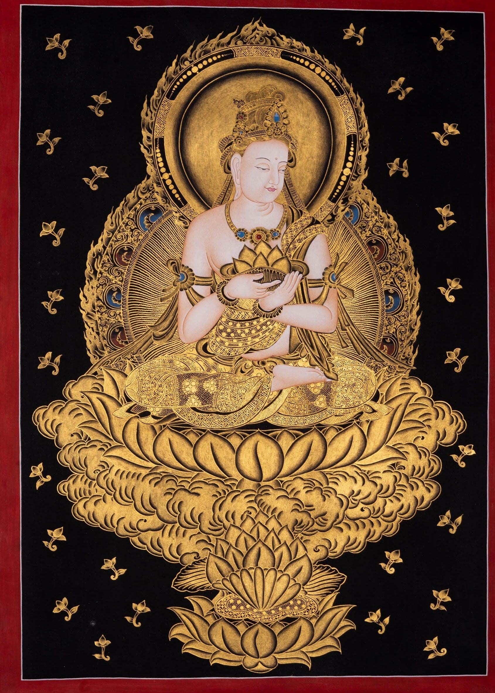 Japanese Buddha Hand painted thangka - Himalayas Shop