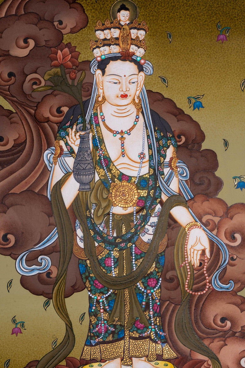 Guanyin Japanese Thangka painting 