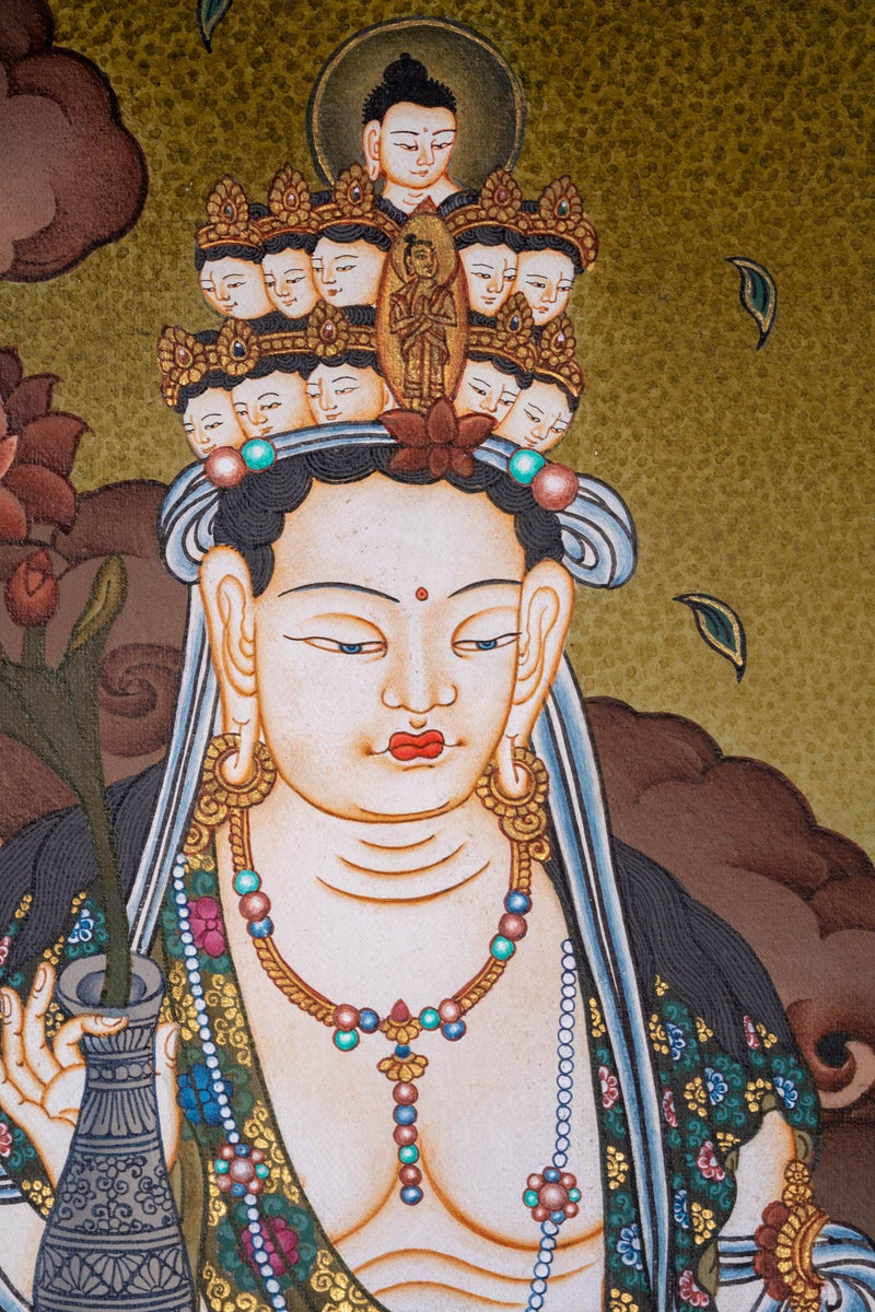 Guanyin Japanese Thangka painting 
