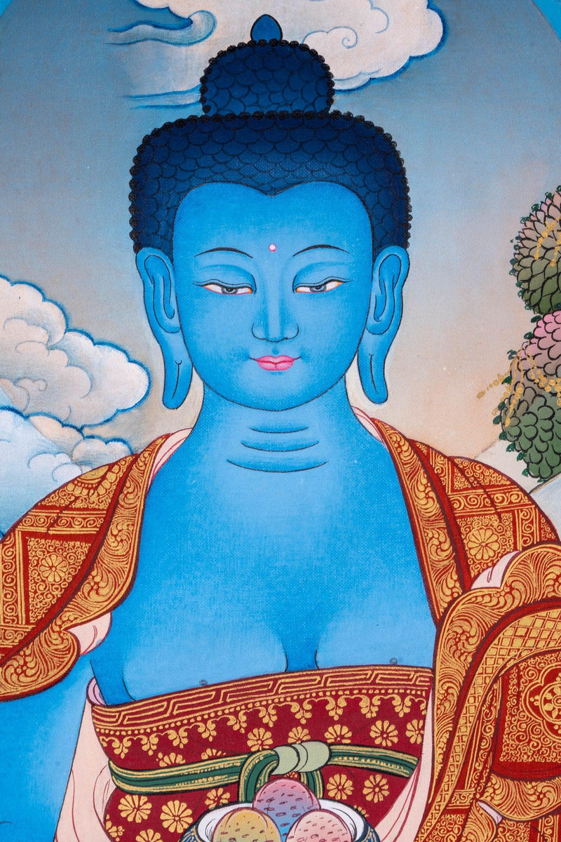 Medicine Buddha Healing Thangka painting