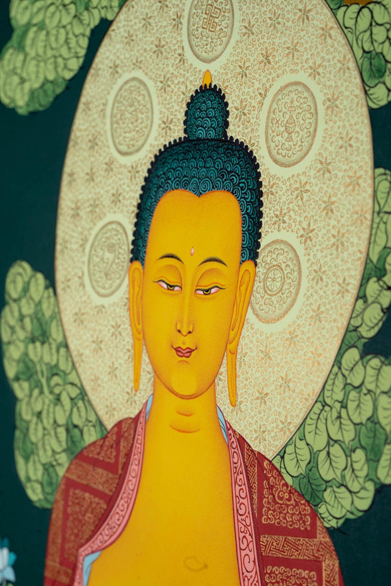 Shakyamuni Buddha thangka painting - Himalayas Shop