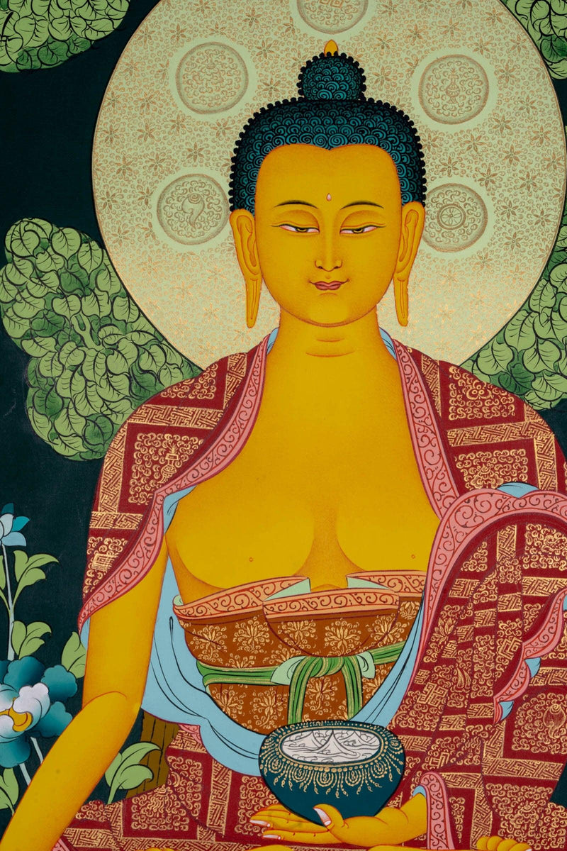 Shakyamuni Buddha thangka painting - Himalayas Shop