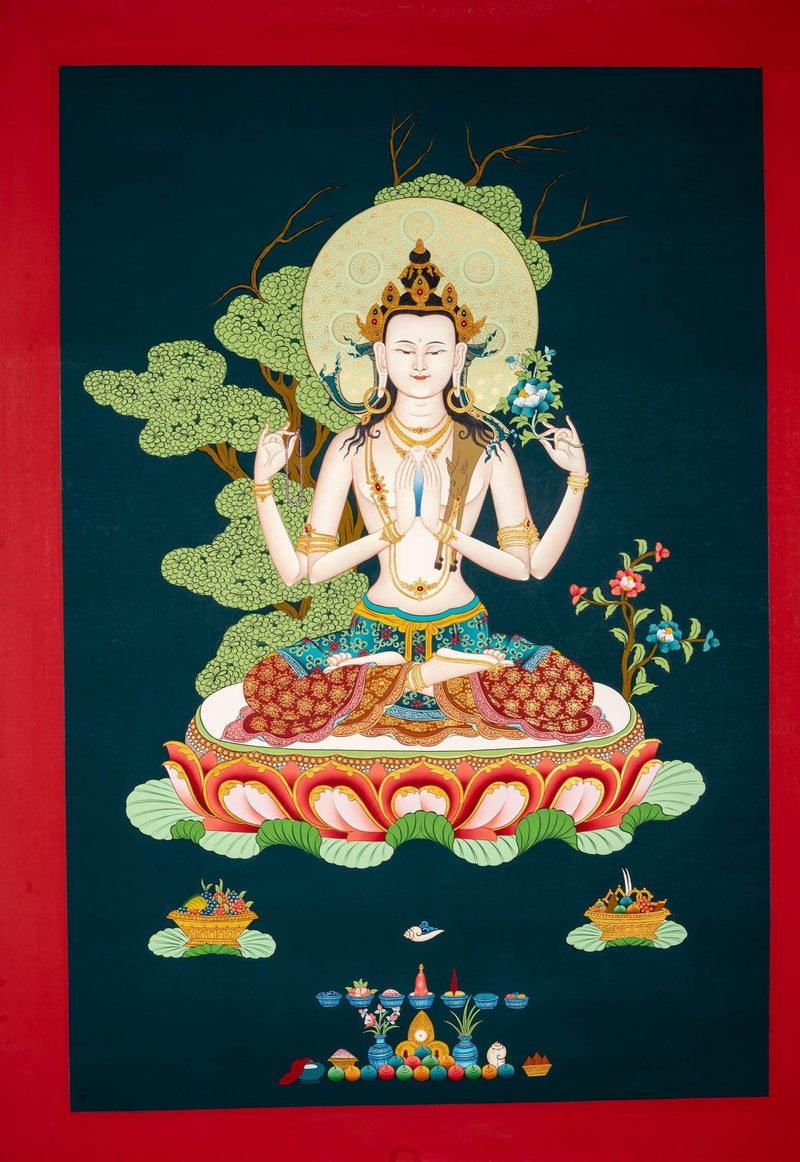 Chengresi Thangka Painting