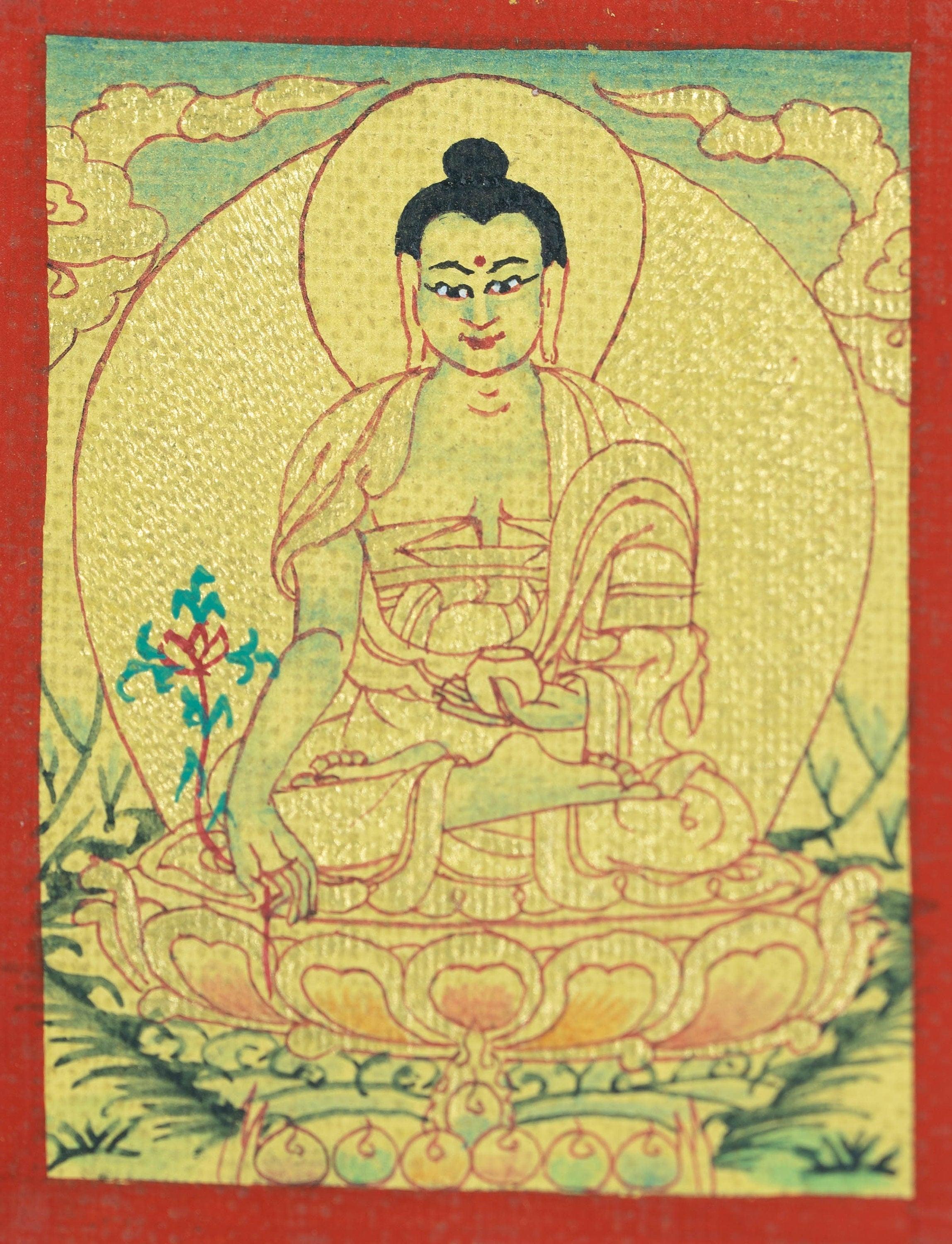 Medicine Buddha Ghau Thangka - Himalayas Shop