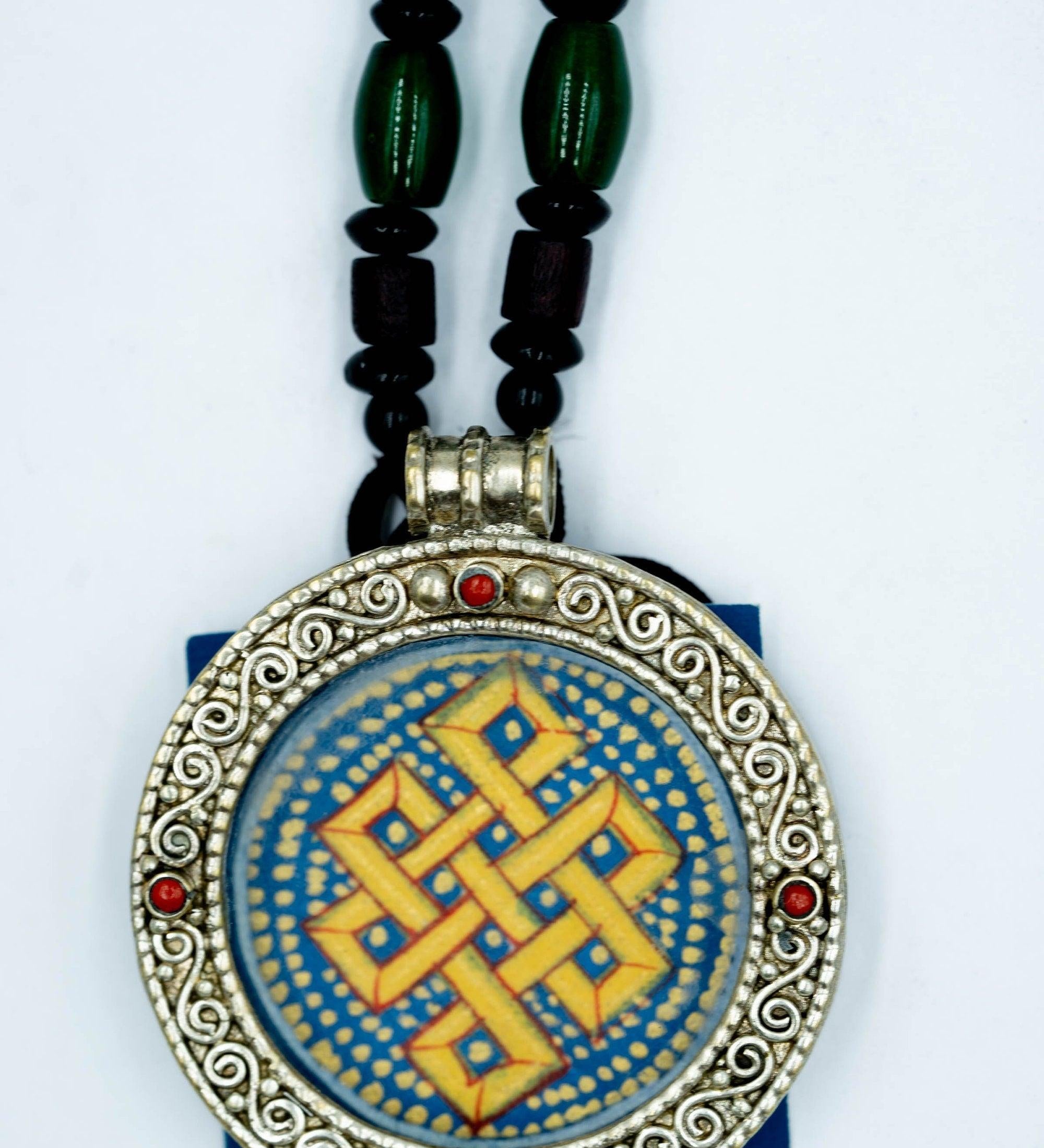 Endless Knot Mandala Ghau Thangka - Himalayas Shop